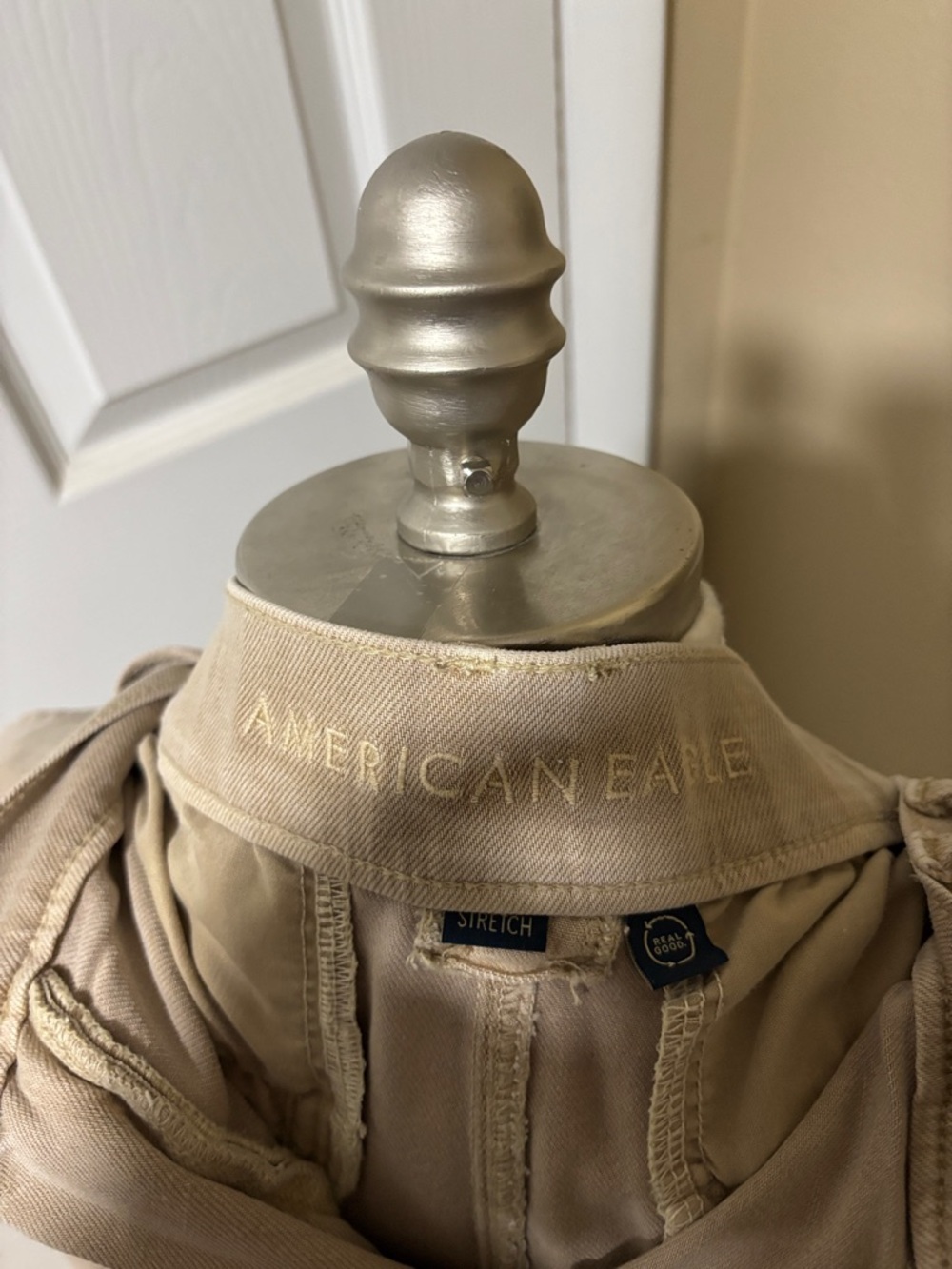 American Eagle Outfitters Wide Leg Pants in Beige - Picture 2 of 3